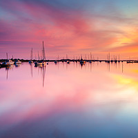 Buy canvas prints of Early morning colour at Brancaster Staithe  by David Powley