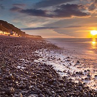 Buy canvas prints of Sunlight on the shore at Cromer by David Powley