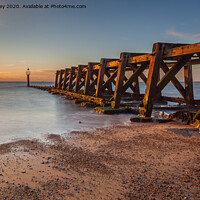 Buy canvas prints of Early light on Landguard Point  by David Powley
