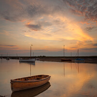 Buy canvas prints of Dusk at Burnham Overy Staithe by David Powley