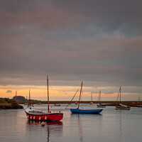 Buy canvas prints of Burnham Overy Staithe at Dawn by David Powley