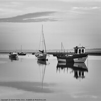 Buy canvas prints of Morning Reflections at Brancaster Staithe Norfolk  by David Powley