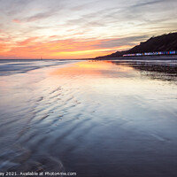 Buy canvas prints of November Sunrise on Cromer Beach North Norfolk by David Powley