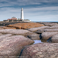 Buy canvas prints of St Mary's Lighthouse, Whitley Bay by Phillip Dove LRPS