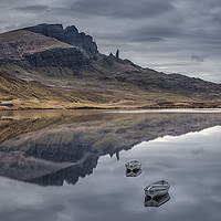 Buy canvas prints of The Old Man of Storr from Loch Fada by Phillip Dove LRPS