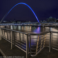 Buy canvas prints of Millennium Bridge Newcastle by Phillip Dove LRPS