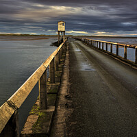 Buy canvas prints of Holy Island Causeway and Refuge by Phillip Dove LRPS
