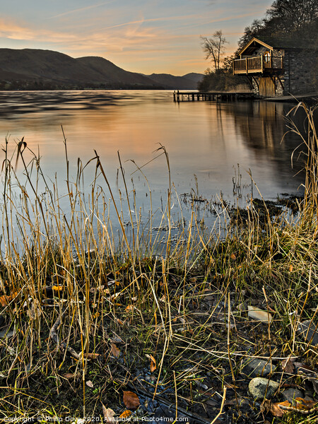 A Crisp Morning at the Boathouse Picture Board by Phillip Dove LRPS