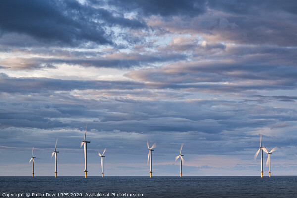 Wind Turbines Picture Board by Phillip Dove LRPS