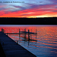 Buy canvas prints of Sunset on Keuka Lake  by Nathan Bickel