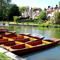 Buy canvas prints of Cambridge Punts  by Anthony Byrne