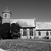 Buy canvas prints of St Mary's church, weeting.  by Anthony Byrne