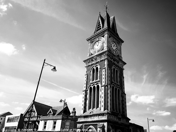 Newmarket  Clock Tower  Picture Board by Anthony Byrne