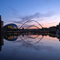 Buy canvas prints of Bridges on the River Tyne by Andrew Bradshaw