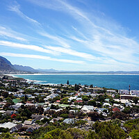 Buy canvas prints of Hermanus view from Hermanus Lookout viewpoint by Theo Spanellis