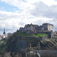 Buy canvas prints of Edinburgh Castle view by Theo Spanellis