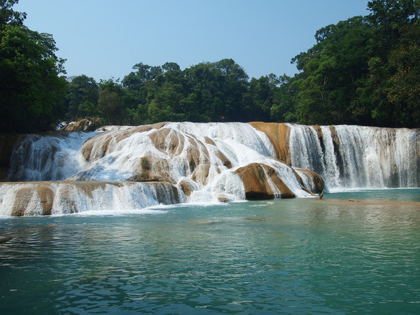 Agua Azul waterfalls in Chiapas, Mexico Picture Board by Theo Spanellis