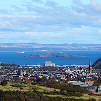 Buy canvas prints of Firth of Forth islands and Fife by Theo Spanellis