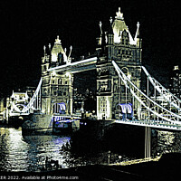 Buy canvas prints of Tower Bridge London by Sue HASKER