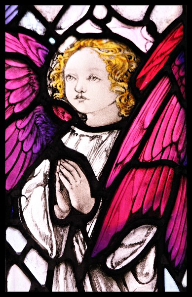 ANGEL IN STAINED GLASS Picture Board by Sue HASKER