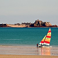 Buy canvas prints of ST HELIER JERSEY by Sue HASKER