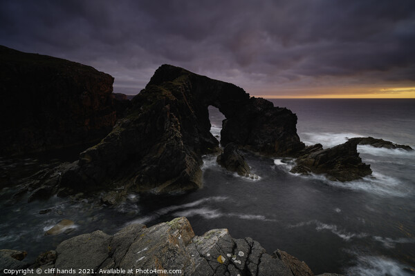 Stac A Phris sea arch, Isle of Lewis, Scotland. Picture Board by Scotland's Scenery