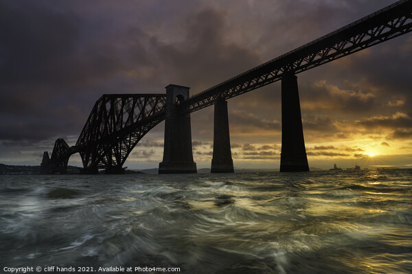 forth Rail Bridge at Sunrise Picture Board by Scotland's Scenery