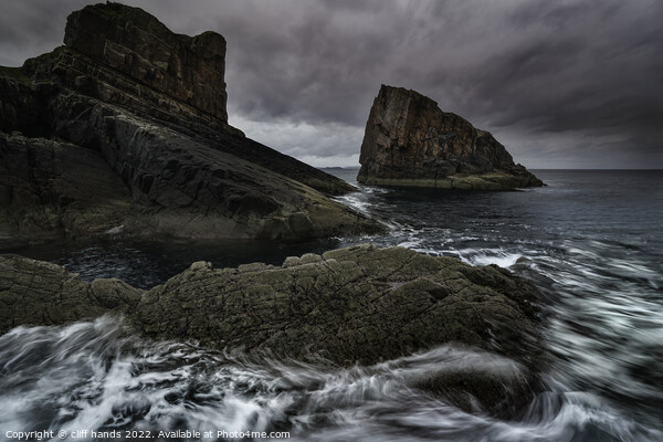 Clachtoll beach rock slip. Picture Board by Scotland's Scenery