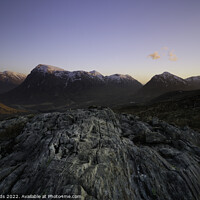 Buy canvas prints of A Glencoe Sunset, Scotland. by Scotland's Scenery