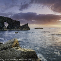 Buy canvas prints of Sunset view, Isle of Lewis sea Arch, Outer hebrides by Scotland's Scenery