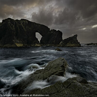 Buy canvas prints of Moody, Sunset view, Isle of Lewis sea Arch, Outer hebrides by Scotland's Scenery