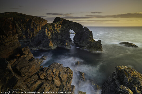Isle of Lewis sea arch, Outer Hebrides, Scotland. Picture Board by Scotland's Scenery