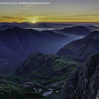 Buy canvas prints of Glencoe morning sunrise. by Scotland's Scenery