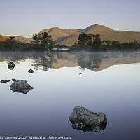 Buy canvas prints of Rannoch moor reflections, highlands Scotland. by Scotland's Scenery