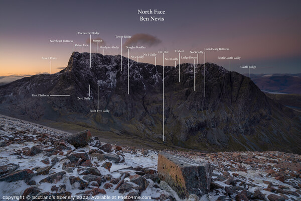 The North Face of Ben Nevis Picture Board by Scotland's Scenery