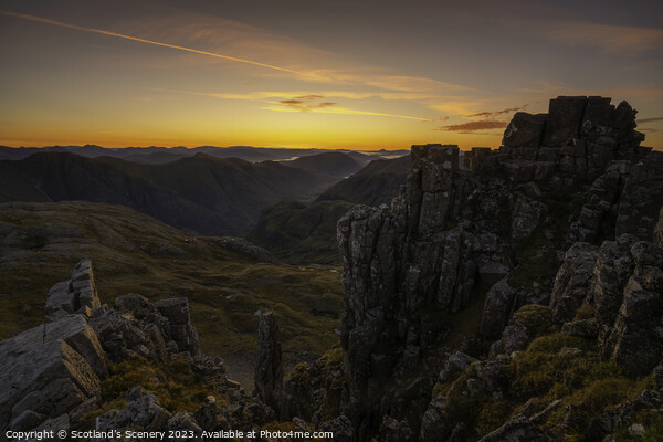 Sunrise, Glencoe, Highlands Scotland. Picture Board by Scotland's Scenery