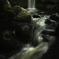 Buy canvas prints of Campsie waterfalls, Scotland. by Scotland's Scenery