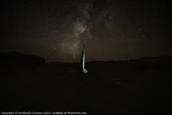The Spire with the milky way, Utah, USA. Picture Board by Scotland's Scenery