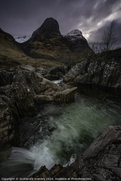 River Coe, Glencoe, Highlands Scotland. Picture Board by Scotland's Scenery