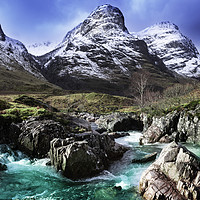 Buy canvas prints of River coe, Glencoe, Highlands, Scotland. by Scotland's Scenery