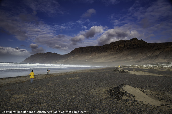 dramatic Famara Beach, Fuerteventura. Picture Board by Scotland's Scenery
