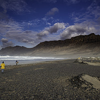 Buy canvas prints of dramatic Famara Beach, Fuerteventura. by Scotland's Scenery