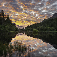 Buy canvas prints of Glencoe Lochan Sunrise, highlands, Scotland. by Scotland's Scenery