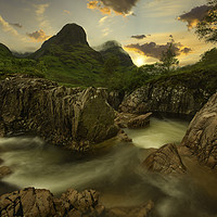 Buy canvas prints of River Coe, Glencoe, Highlands, Scotland. by Scotland's Scenery