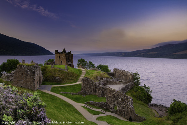 Castle Urquhart at sunset Picture Board by Scotland's Scenery