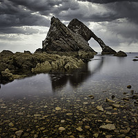 Buy canvas prints of Bow Fiddle Rock Reflections by Scotland's Scenery