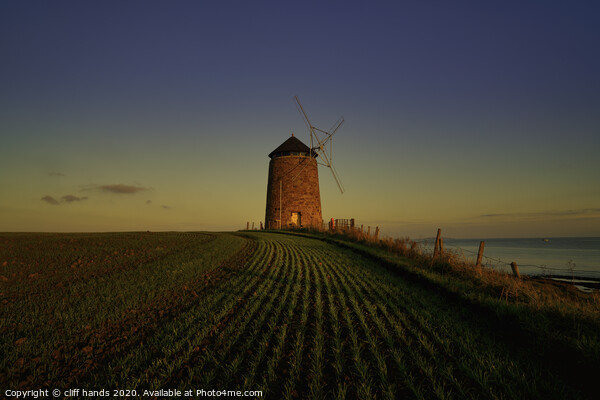 St Monans windmill at sunset Picture Board by Scotland's Scenery