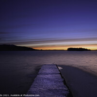 Buy canvas prints of Loch Leven pier at sunrise. by Scotland's Scenery