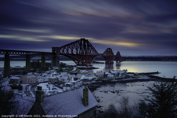Forth Rail Bridge winter scene. Picture Board by Scotland's Scenery