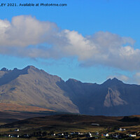 Buy canvas prints of THE BLACK CUILLIN ISLE OF SKYE by SIMON STAPLEY